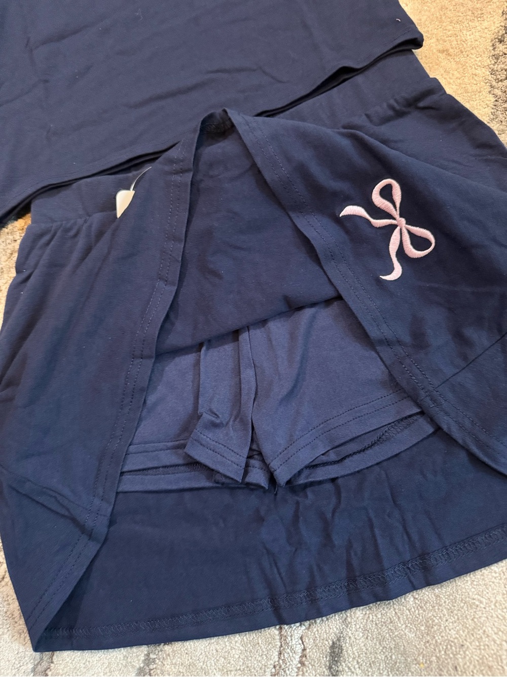 Fashion Nova Navy & Pink Polo Skirt Set - Girls - Picture 4 of 4